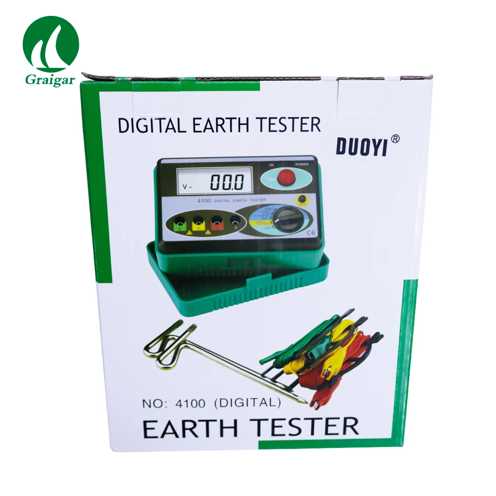 R.N.L. DY4100 Digitales Megaohmmeter Erdwiderstandsprüfgerät für
