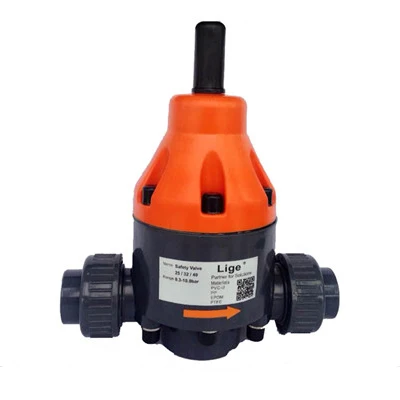 Chemical Industrial Grade PVC CPVC Safety Relief Valves DN15 DN20 DN25 DN32 DN40 DN50 Plastic Back Pressure Control Valve