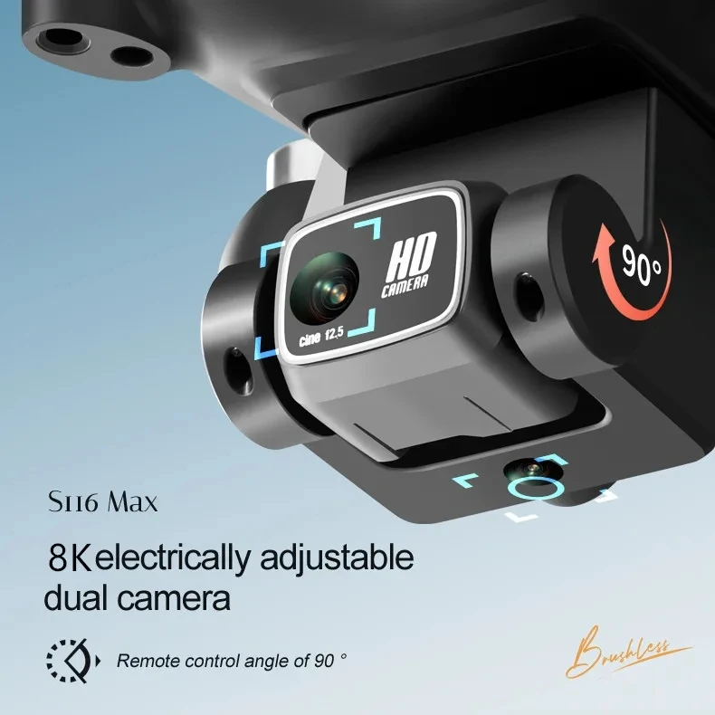 Drone S116 4K HD Dual Camera Wifi FPV Drone Professional UAV