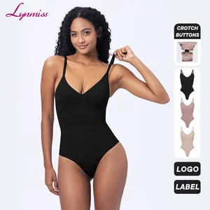 Backless Shapewear Bodysuit Women Tummy Control Seamless High Waist Body Shaper Plus Size Underwear