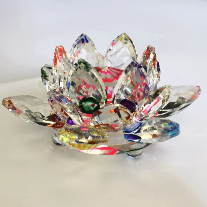 Honor Of Crystal Crystal Glass Flower Transparent Terrarium Lotus