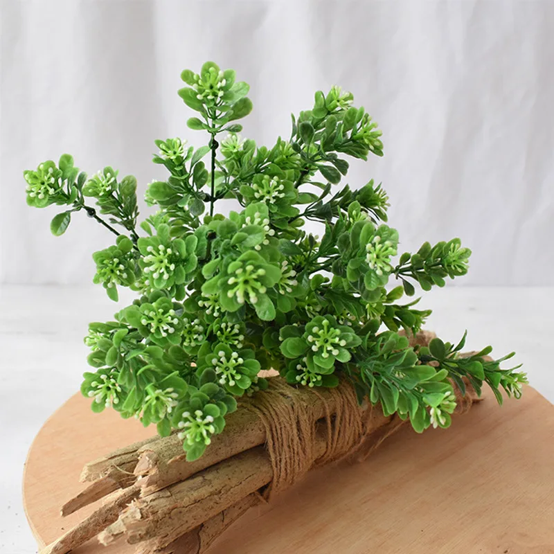 Artificial Greenery Plants Outdoor Uv Resistant Fake Plastic Boxwood