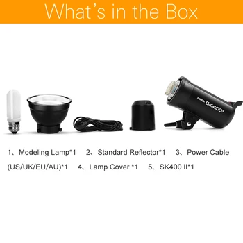 Godox SK400II 400Ws GN65 Professional Studio Flash Strobe Godox Photography Kit detail image