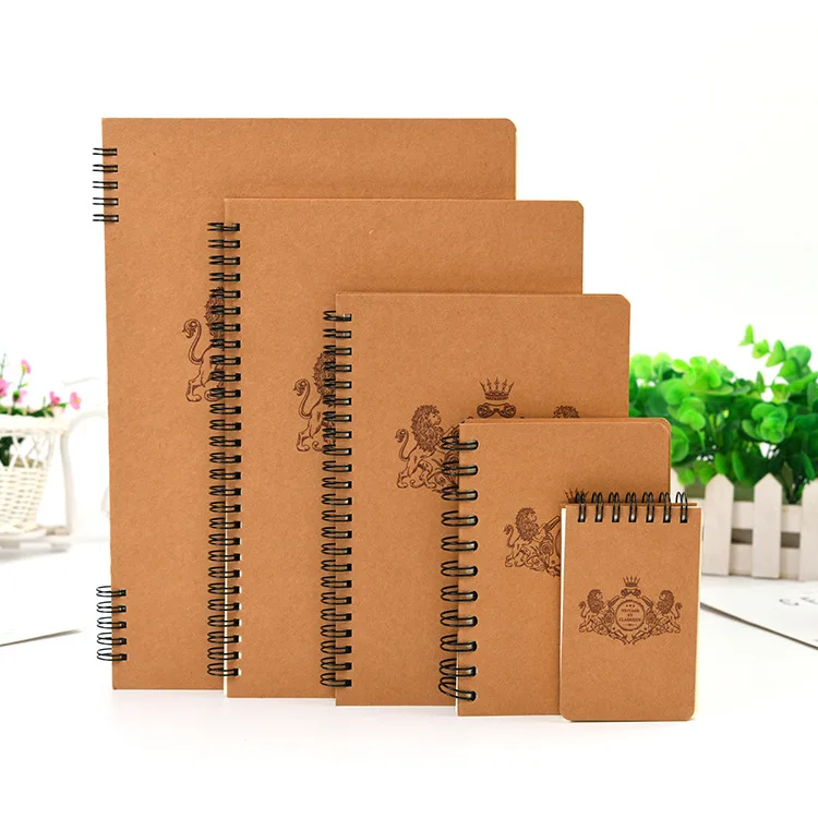 Kraft Paper Notebook Line Book Custom  Student Notes Diary Notebook Custom LOGO notebooks customizable