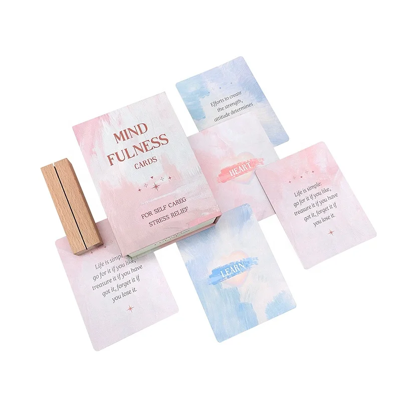 Hicreate Self-Care Gift Box Kid Printed Encouragement Affirmation Cards Paper Deck to Help Yourself