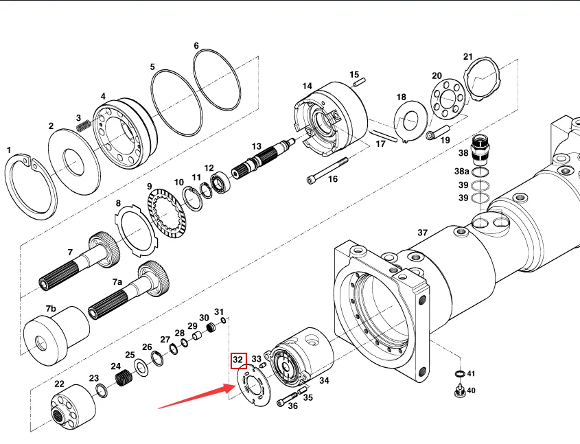 forklift spare parts port plate 2913240206  for linde forklift parts linde spare parts supplier