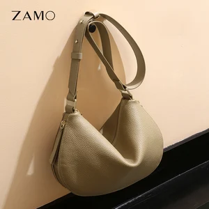 Waterproof Genuine Leather Womens Single  Shoulder Bags  Crossbody Casual Messenger Bag for Ladies