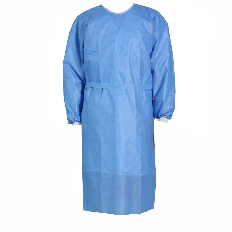 Cheap non woven disposable sms surgical gown level 1 waterproof medical surgical gown