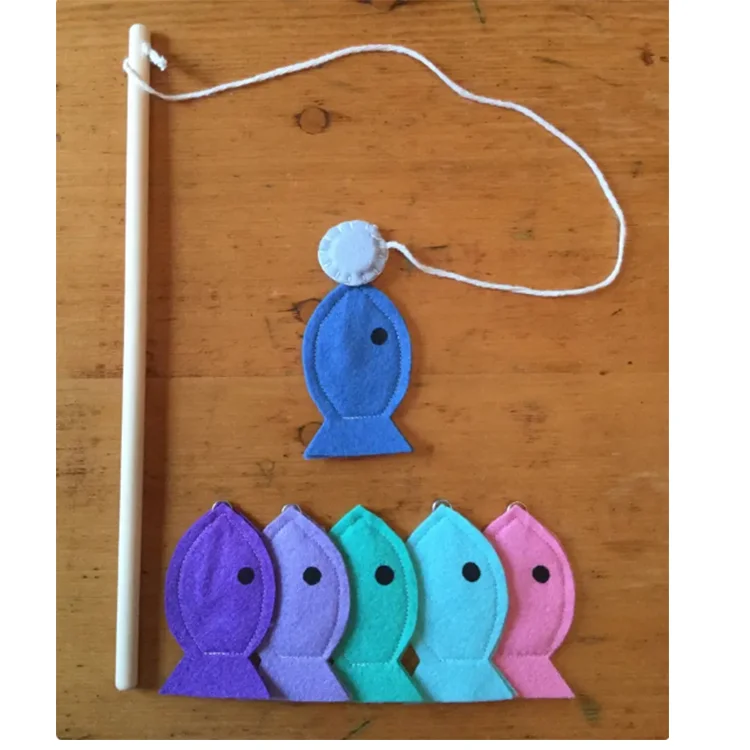 muti color available game toy fishing sets