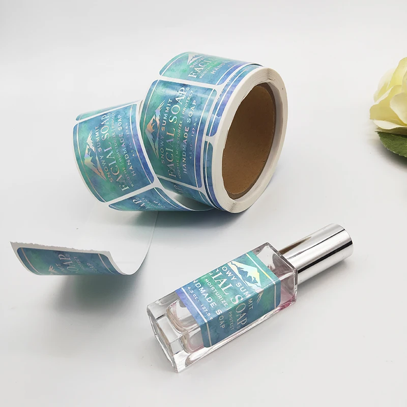 Printing Fashionable Waterproof Custom Sample Perfume Bottle Packaging Adhesive Roll Sticker Labels