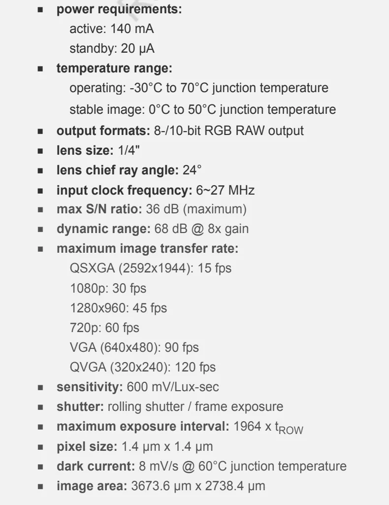 DGZX OV5640 CAM Module 5MP 1080P 30FPS AF FF MIPI with IR-CUT CMOS Face Regocnize Camera Module Sensor Module插图2