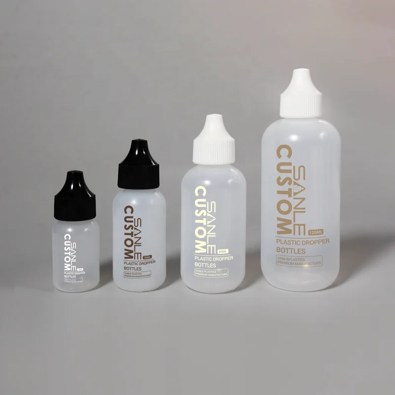 15ml 30ml 60ml 120ml 2oz Lace Wig Glue Liquid Foundation Toothplaste Bottle Empty Plastic Soft Ldpe Eye Drops Oil Dropper Bottle
