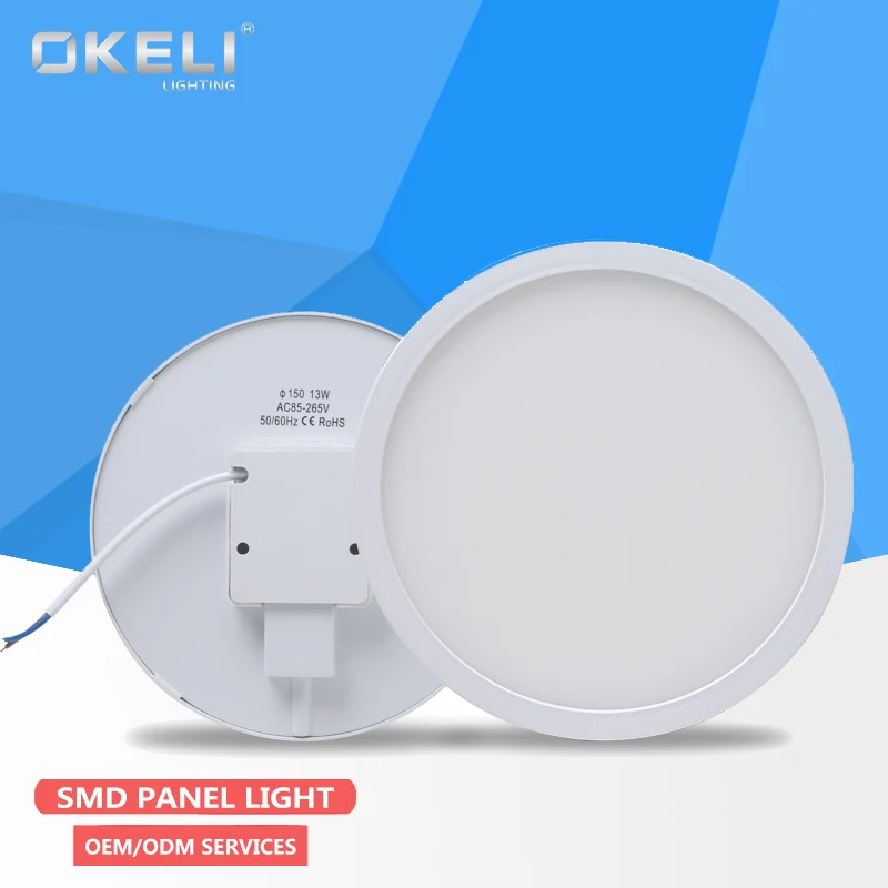 OKELI Best quality 18w 24w round led frame panel light surface mounted led panel for Office , Home , Hotel , Restaurant