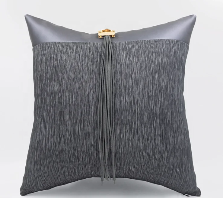 grey satin pillowcase