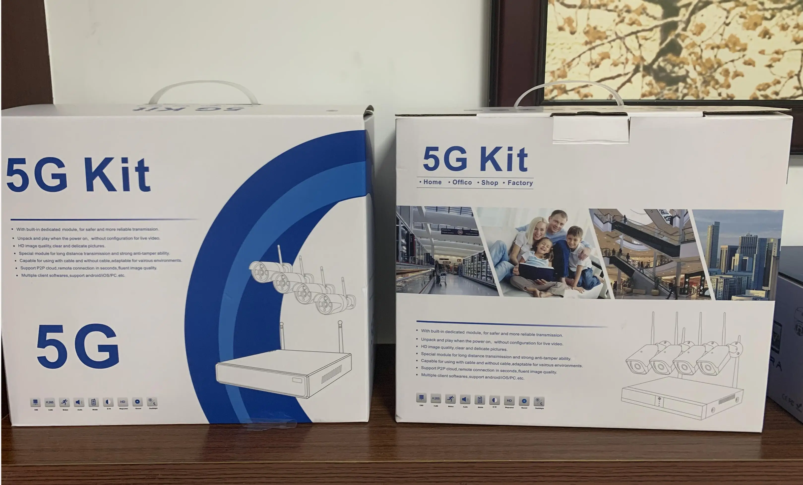 
Система наружного видеонаблюдения FULL HD, 4 канала, 2 МП, 1080P, Wi-Fi, сетевой видеорегистратор, беспроводная система с 2-сторонним аудио 