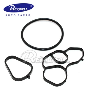 Rexwell Auto Parts Good Quality Car Oil Cooler Seal & Fifter Housing Gasket Set 3557940 1613571980 for Peugeot Citroen Bmw Mini