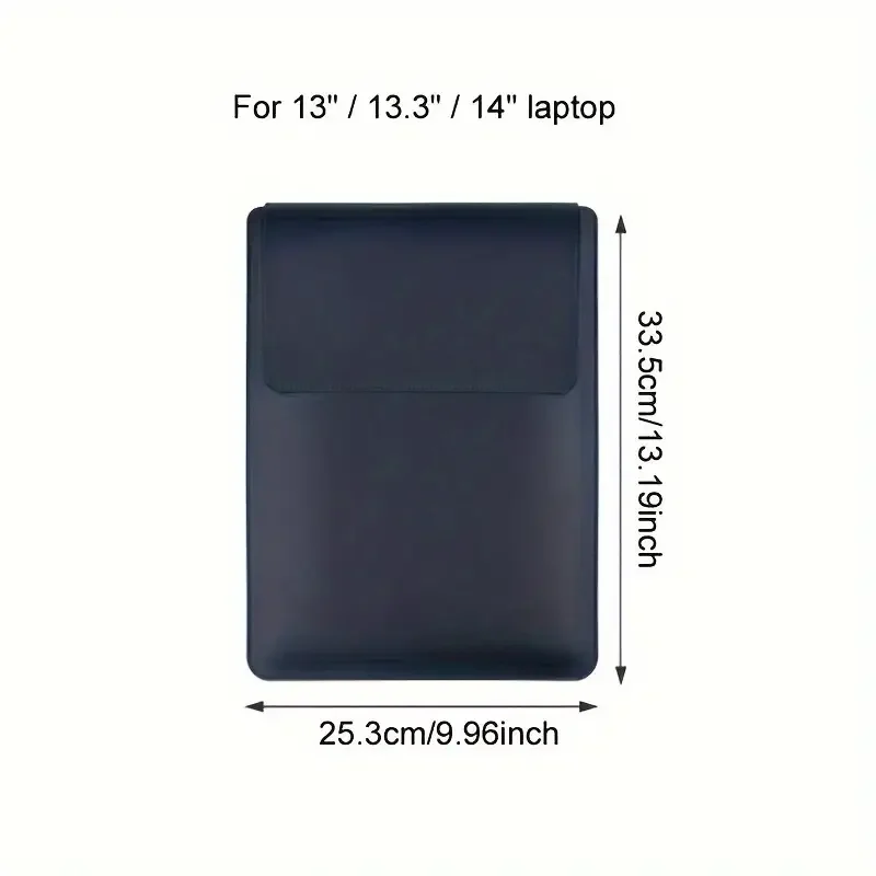 153 inch ultra thin computer pu leather sleeve with stand-32