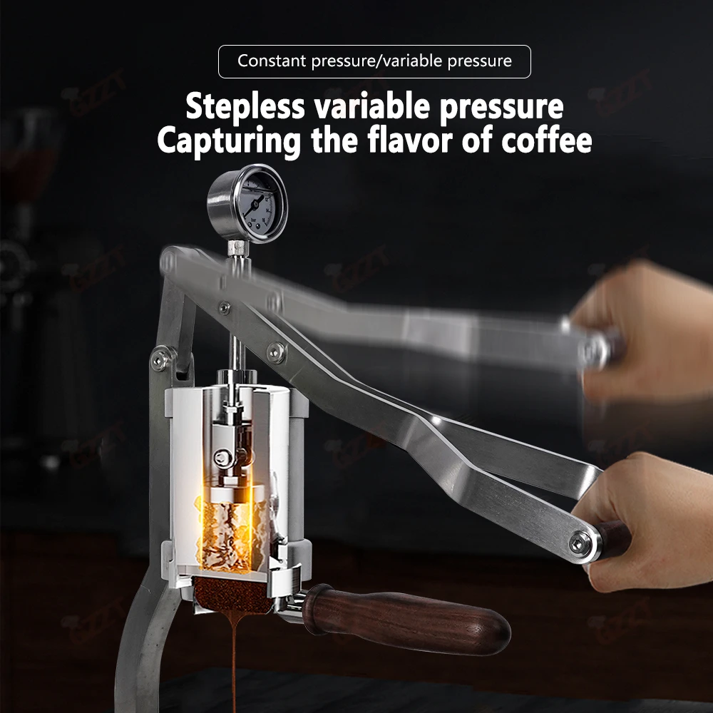 304ステンレス鋼58mm手動レバーエスプレッソマシン電気PID温水加熱可変