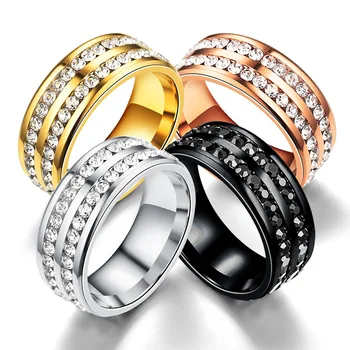 Stainless Steel 4 Colors Plated Floating Finger Rings For Women and Men