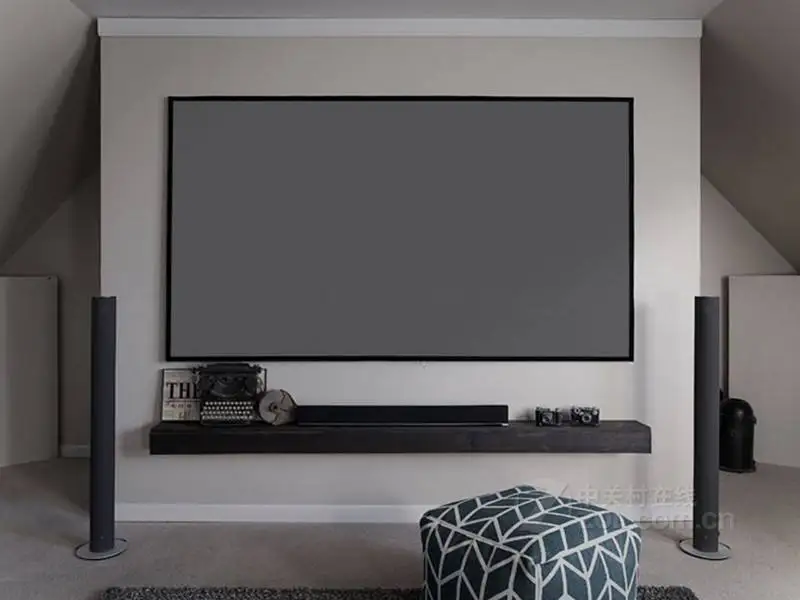 100 дюймов проектор для домашнего кинотеатра для домашних животных с украшением в виде кристаллов неподвижной рамы alr экран ust ультра короткофокусный проектор экран окружающего света отклонить экран