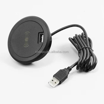 Hidden Furniture Tabletop 15W Wireless Charger  With USB And Type C charger For Mobile Phone PC Notebook