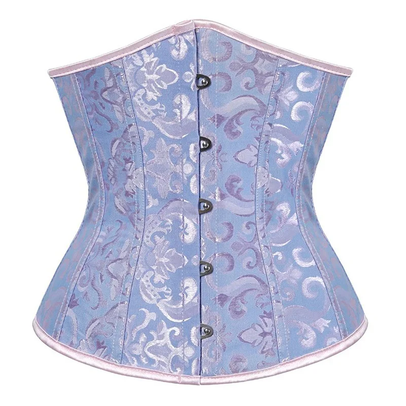 Women's Punk Style Boned Overbust Corset - Waist Training Bustier Top With Lace Up Back 5 thumbnail image