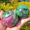 Ruby in Zoisite Sphere