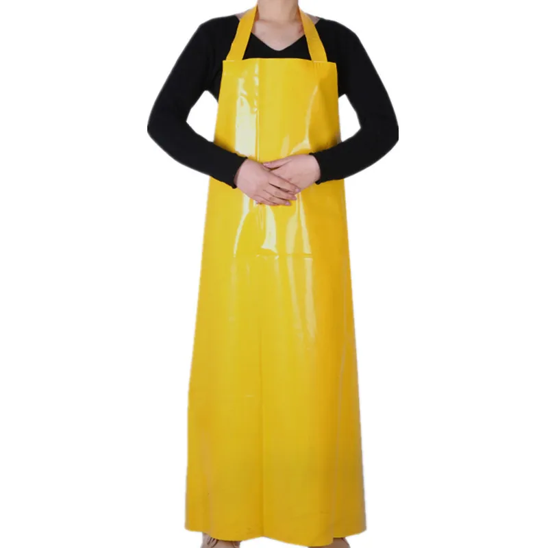 3-Pack Yellow Heavy Duty PVC Waterproof Work Apron – 35x45” 35 Mil Thick