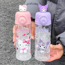 Aslin Sanrios Cinnamoroll Anime KT Glass Filter Tea Cup Cartoon Kawaii Sports Water Bottle Coffee Kid Water Bottle Gift