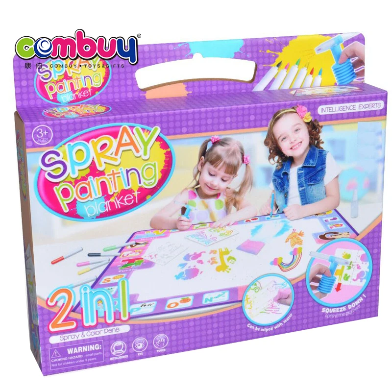 Doodle Drawing Blanket Colorful Pen Sprayable Erasable Kit Kids Painting Suit