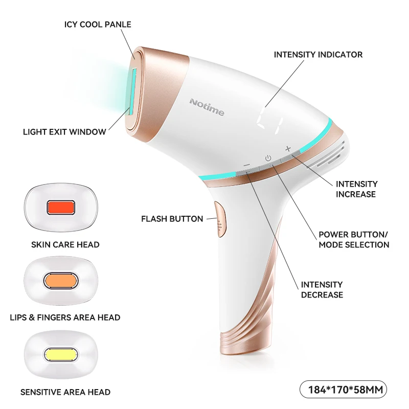 Notime Best Effective Safe and Fast Laser Ipl Hair Removal Permanent Skin Rejuvenation IPL Laser Hair Removal
