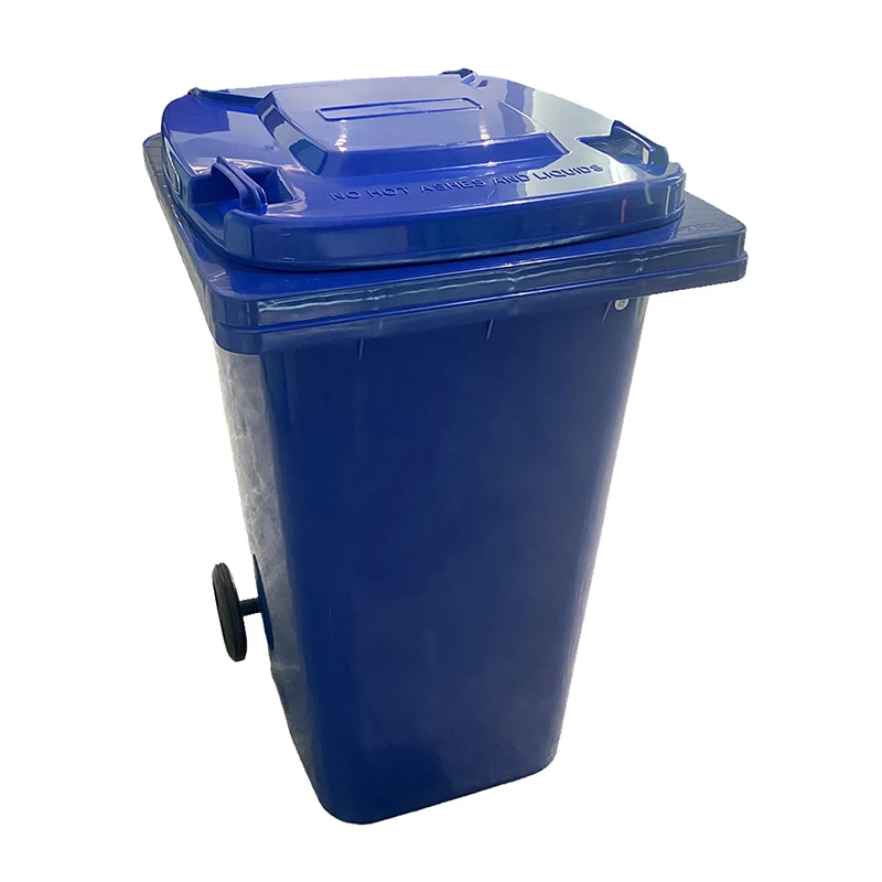 customized logo color street  360/240L hdpe plastic rectangle trash bins waste bin whit wheel