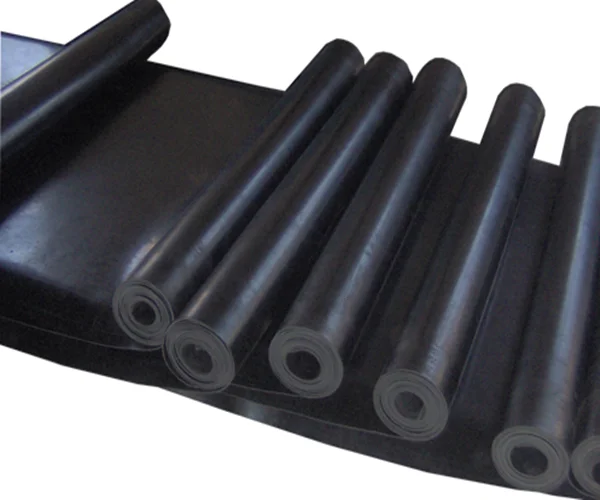 Industrial Smooth Impression Fabric Recycled Reclaimed SBR NBR CR EPDM Vulcanized Rubber Sheet
