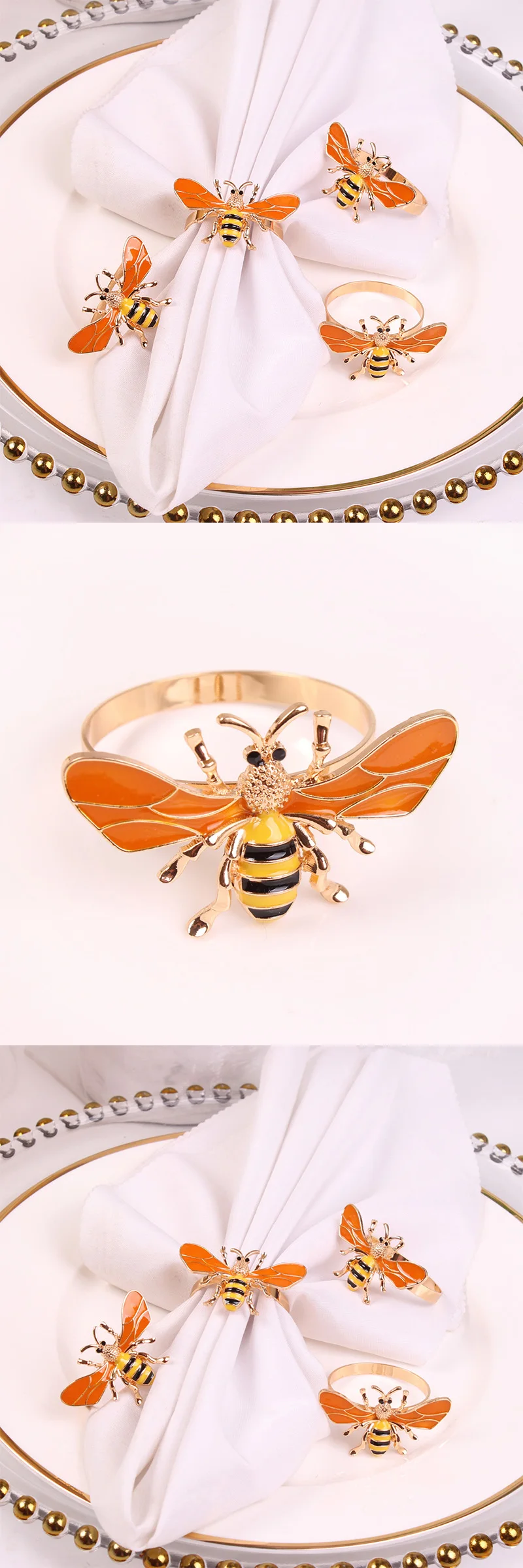 Buzzworthy Napkin Rings Bee-inspired Animal Napkin Holders - Buy ...