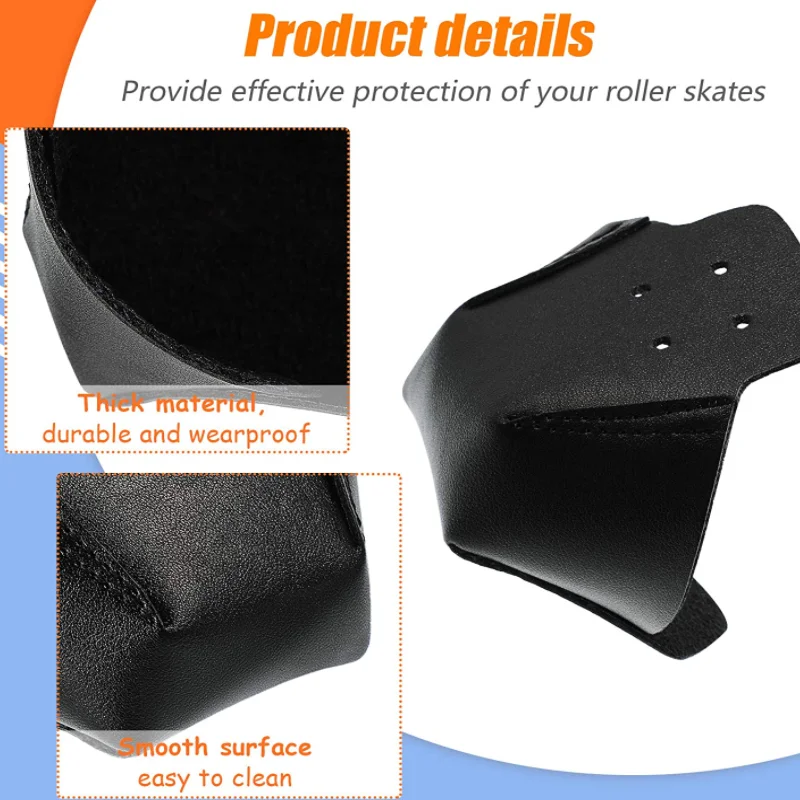 Protège-Ortells Pour Patins à Roulettes - Cuir Synthétique, 1 Paire | Rouge, Vert, Violet, Bleu - Taille Universelle - 10