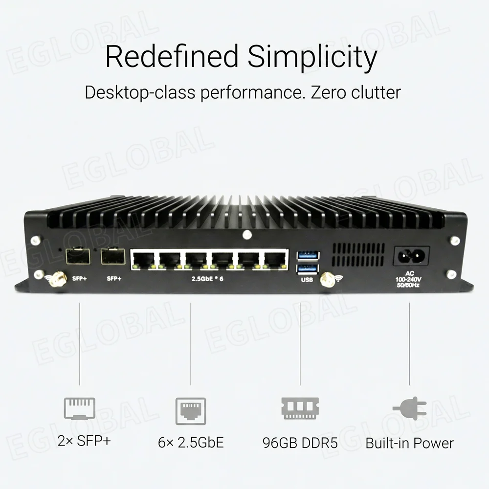 EGLOBAL Fanless Mini PC Firewall Intel Core I3 6*2.5GbE 2*SFP DDR5 4800MHz OPNsense VPN Network(图12) EGLOBAL Fanless Mini PC Firewall Intel Core I3 6*2.5GbE 2*SFP DDR5 4800MHz OPNsense VPN Network(图12)
