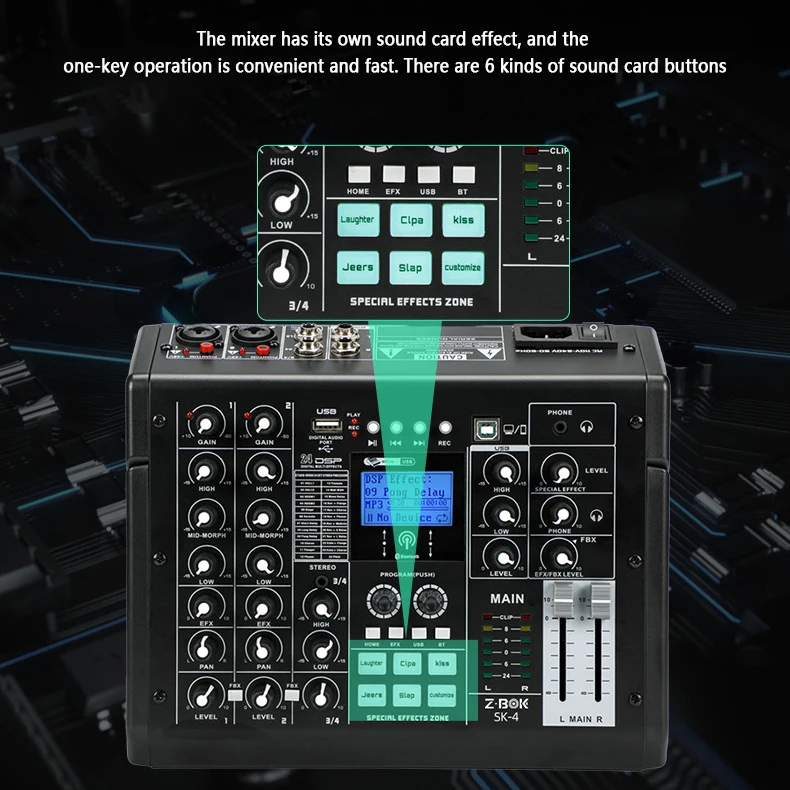 GAX-SK4チャンネルサウンドカードライブブロードキャスト