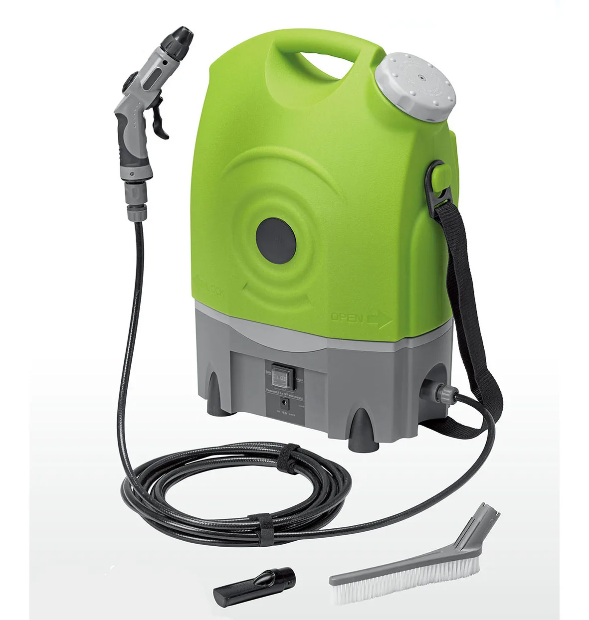 Garden Cordless Power Tools Lithium Electric Rechargeable Portable High Pressure Washer for Air Conditioner Cleaning,  Car Wash