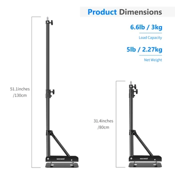 Neewer 130cm Triangle Wall Mounting Arm With Triangle Base for Studio Video Strobe Flash Softbox Umbrella Light Stand detail image