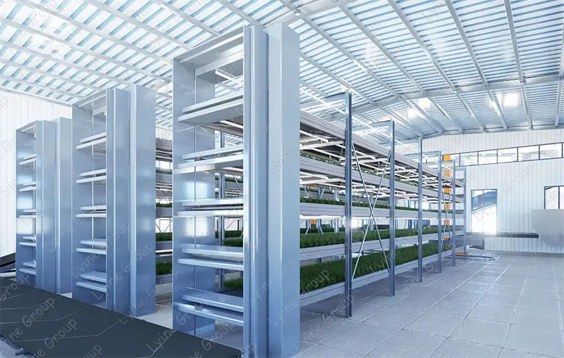 Greenhouse Full Set Hydroponic Seeds Growing Microgreen Rack Microgreen ...