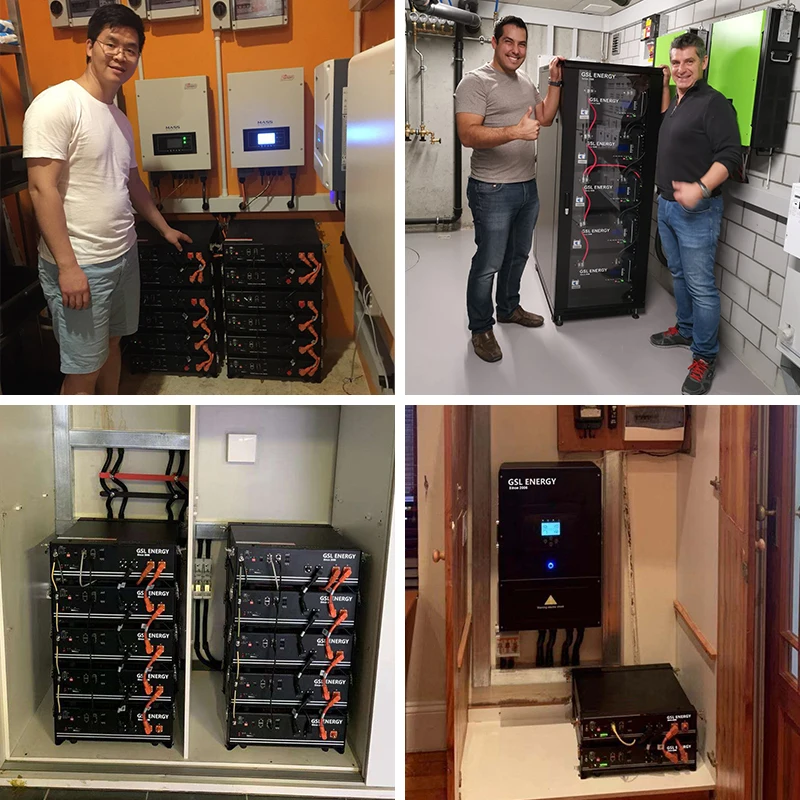GSL ENERGY Solar CATL Cell 5 kwh Lithium Ion Lifepo4 Battery Pack Solar Batteries 3U 48 Volts 100Ah Lithium Ion Battery Rack