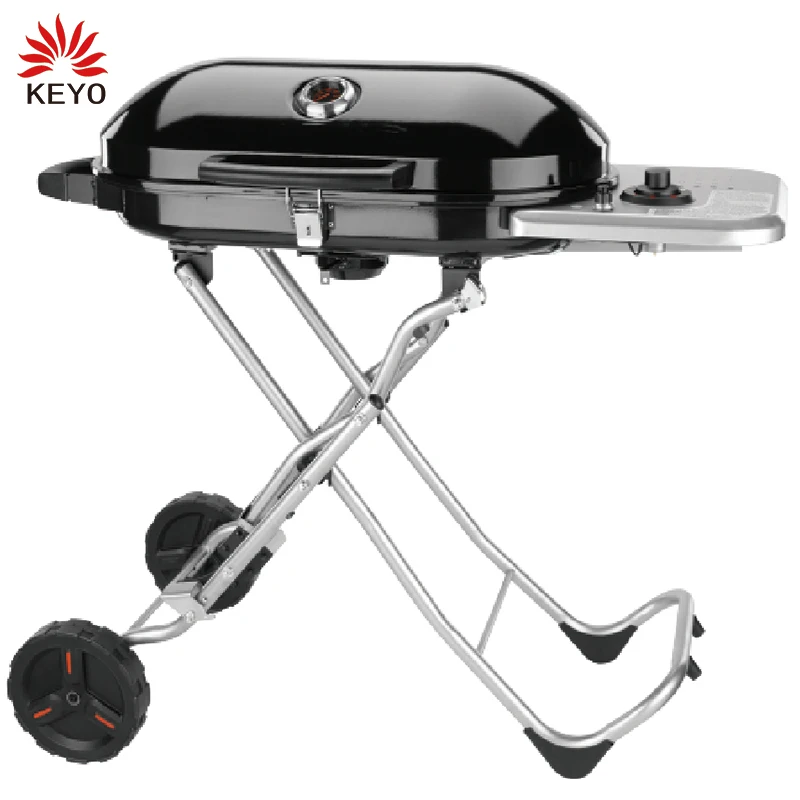 Keyo Camping Bbq Fugitive Grill Griddle Combo Rotating Disk Barbecue Easy Clean Fugitive Grill