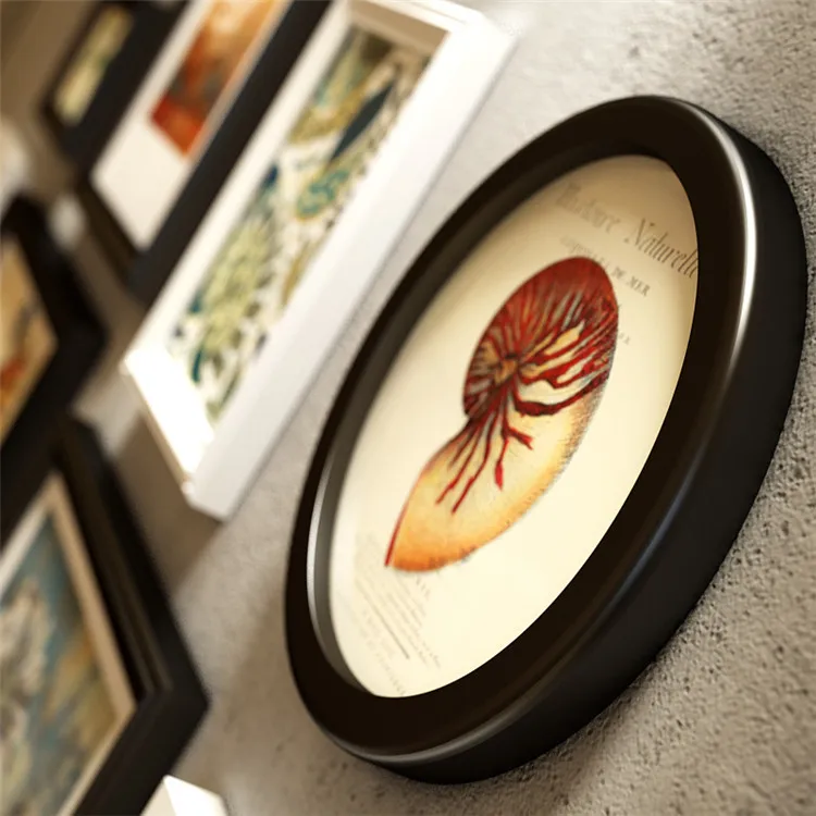 Товар 9043, домашняя настенная деревянная картина в Европейском стиле, набор из 11 креативных фоторамок из массива дерева