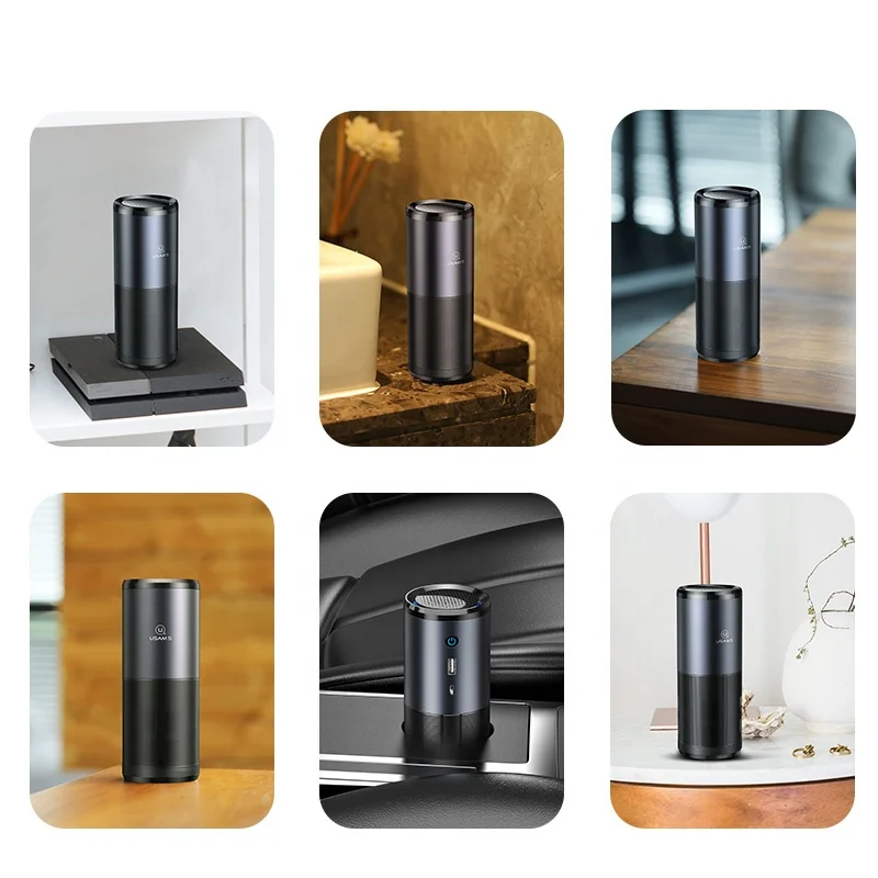 USAMS Custom H13 фильтр USB автомобильные очистители воздуха HEPA фильтр мини настольный UVC легкий очиститель воздуха для автомобиля