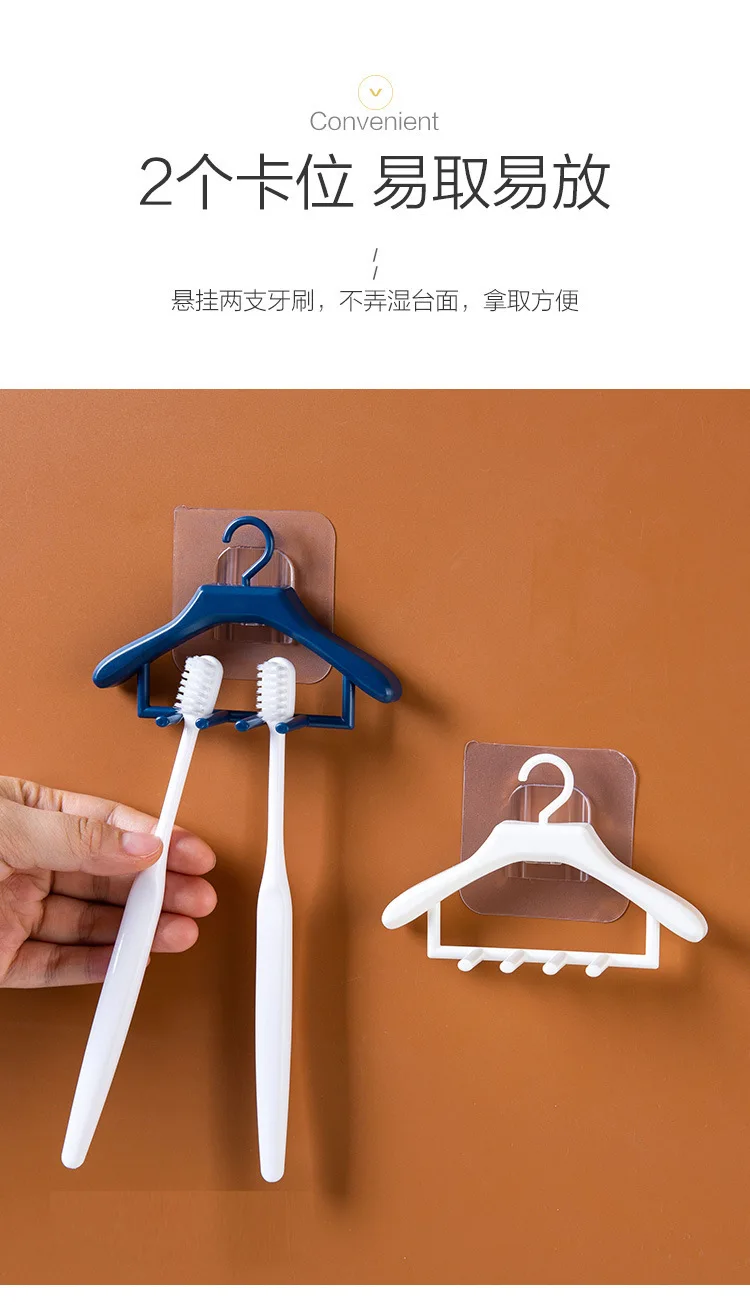 Creative wall hanging no punch glue hook hanger shape toothbrush holder Yellow rain boots table toothbrush holder factory