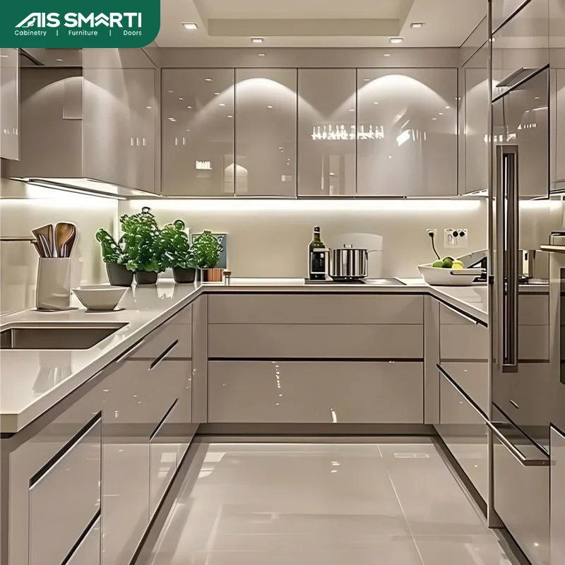 AIS 2025 Modural High White Gloss Kitchen Furniture