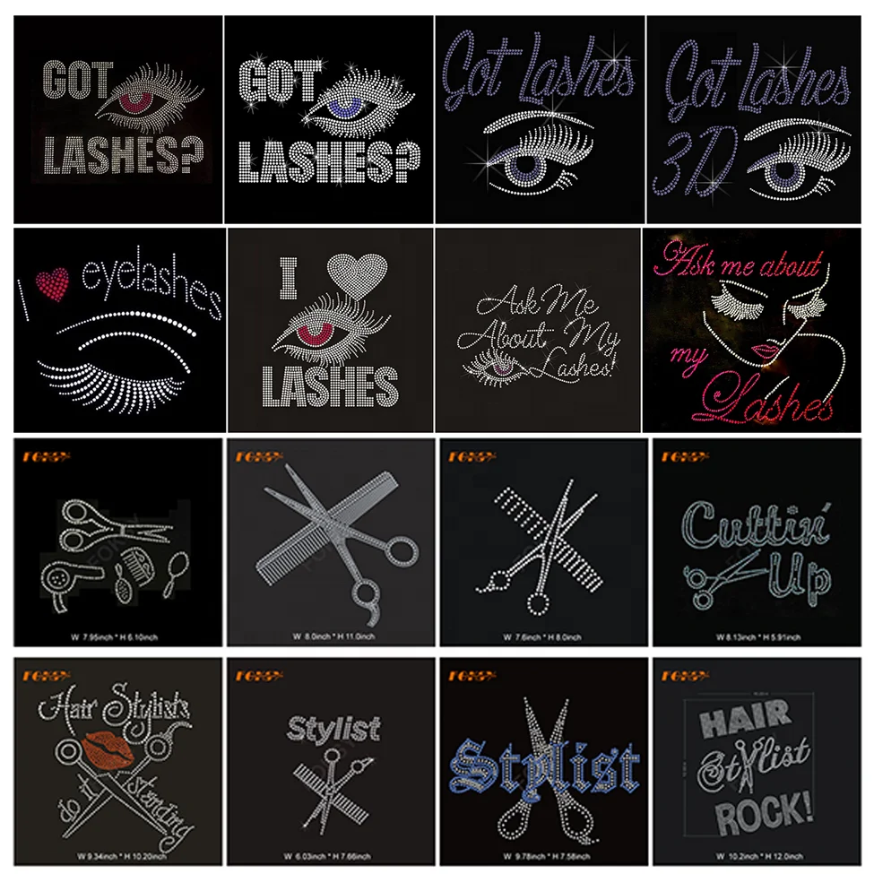 Custom Rhinestone Logo Heat Transfer Design - Hotfix Rhinestones