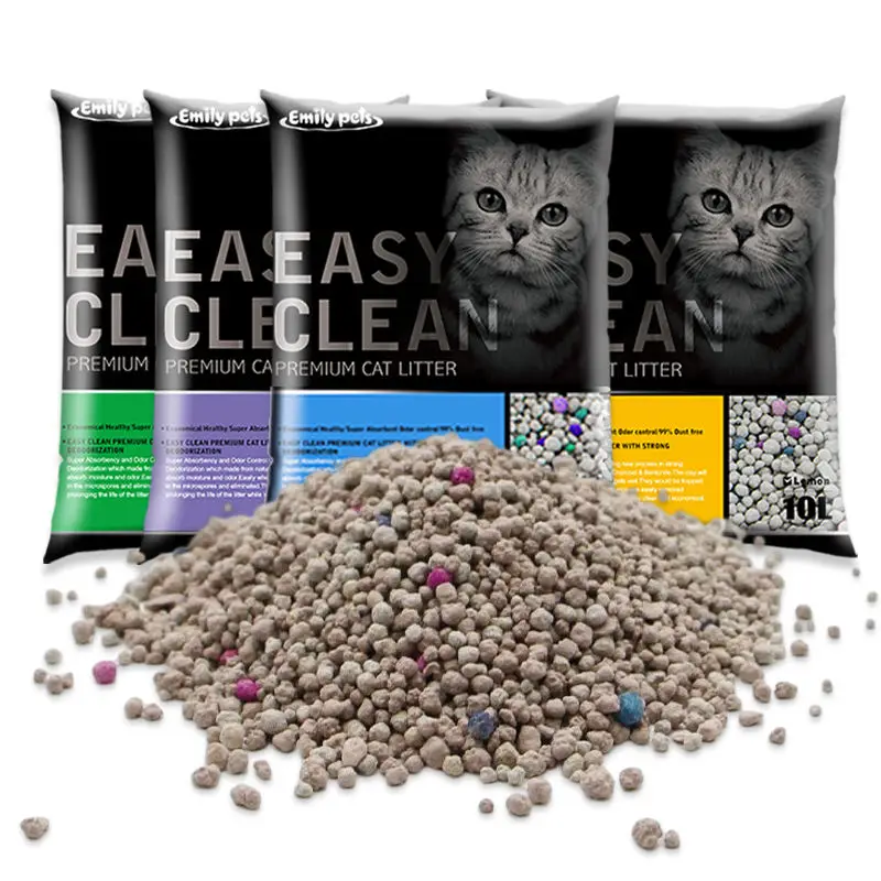 Emily Pets EASY CLEAN Natural Eco-Friendly Dust Free Products Arena PARA  Gato Sodium Cat Litter