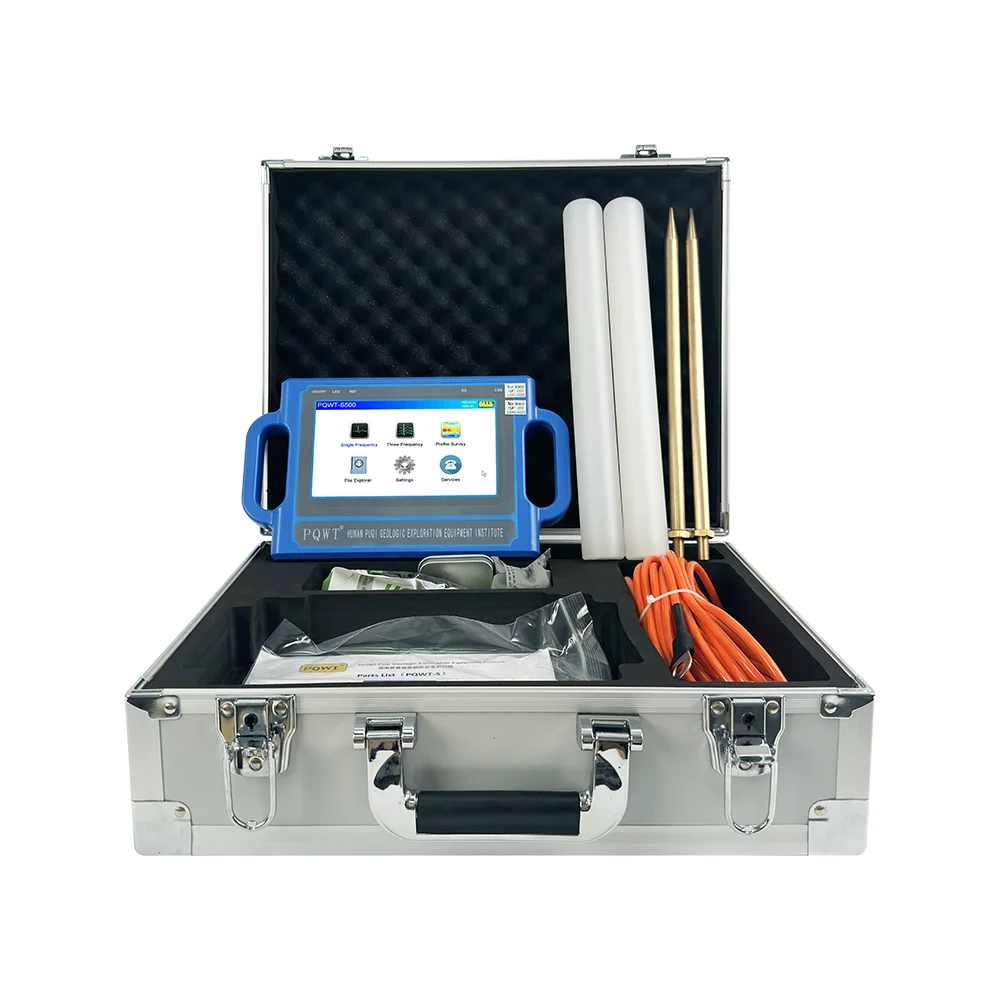 China Supplier Ground Water Detector Industrial Metal Water Detectors Machine Deep Underground Water Detector Pqwts300