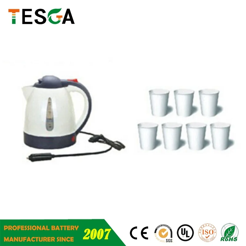 12v Car Water Kettle 1L Efficient Power from Vehicle